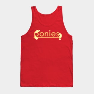 Ponies Typography - Applejack Tank Top